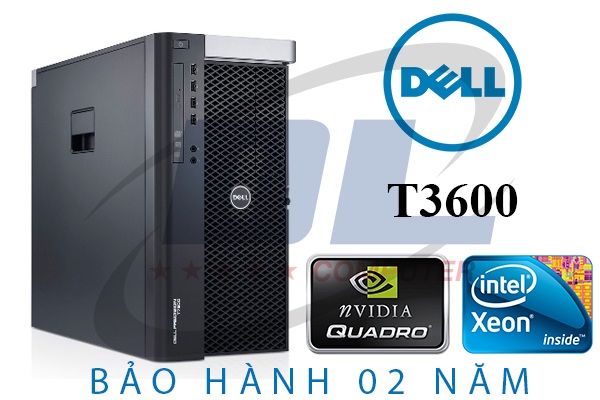 Dell Workstation T3600 cũ/ Xeon E5-2680, VGA Quadro K4000, SSD 256Gb, Dram3 32Gb + HD 1Tb
